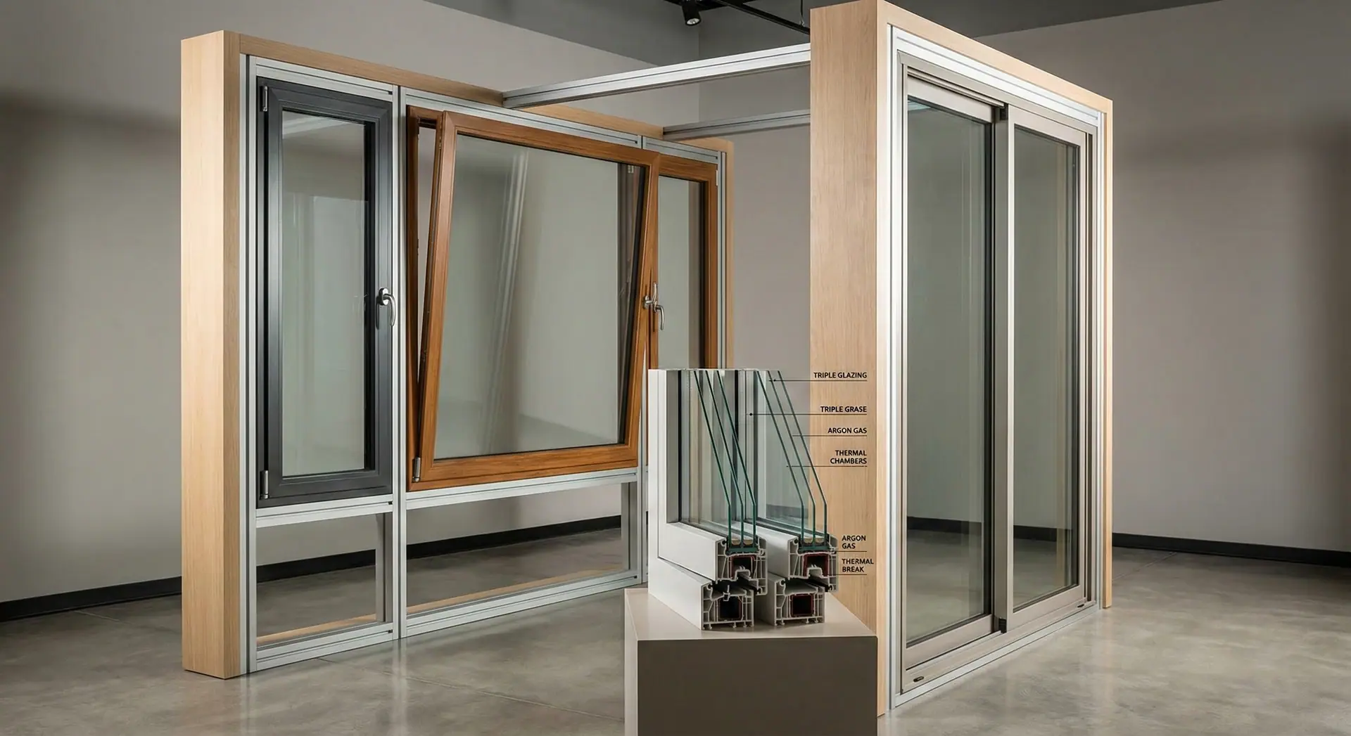 Fenêtre en double vitrage posée dans une maison rénovée