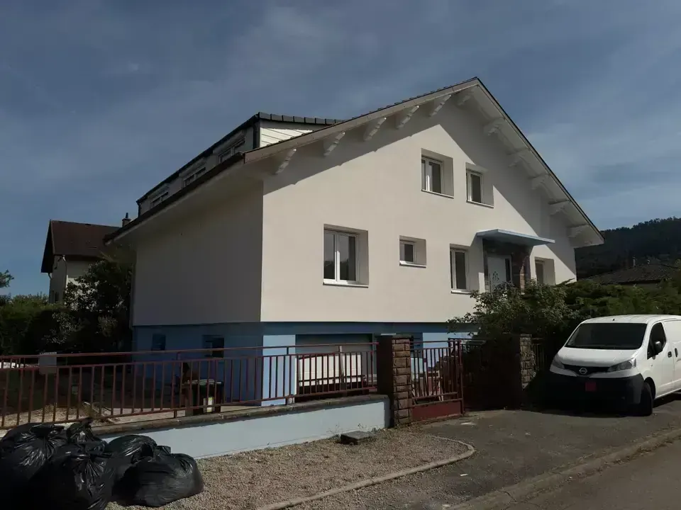 Maison isolée par l'extérieur à Saint-Dié-des-Vosges, façade terminée
